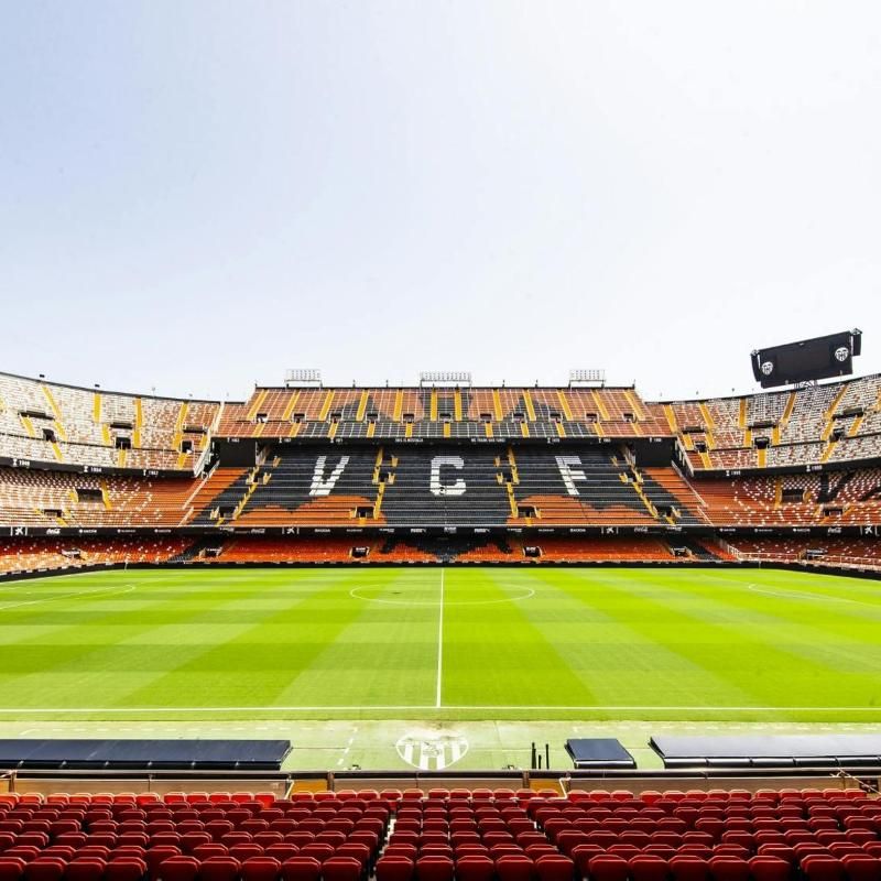 Mestalla stadium pitch